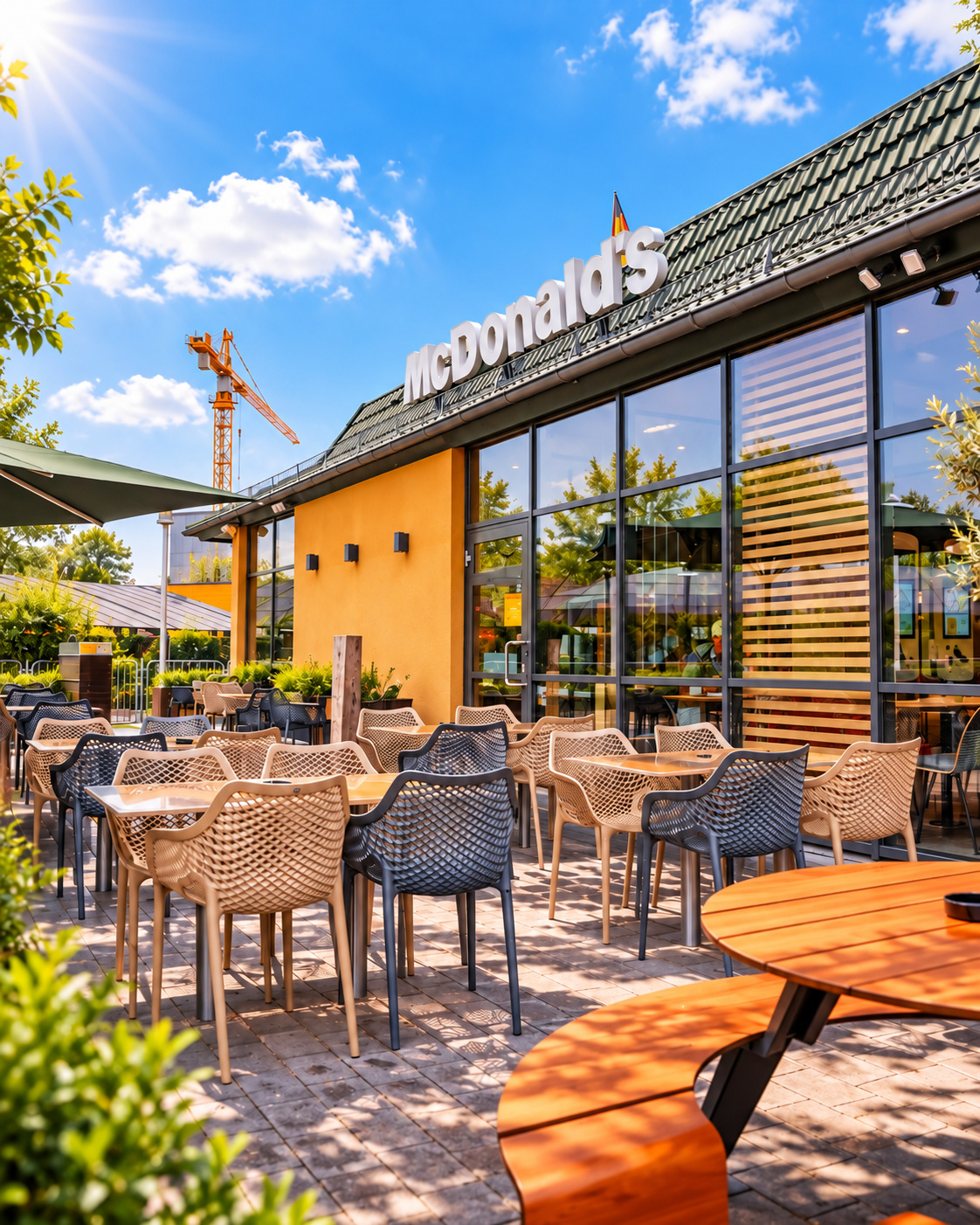 Terrasse am McDonald’s Biberach